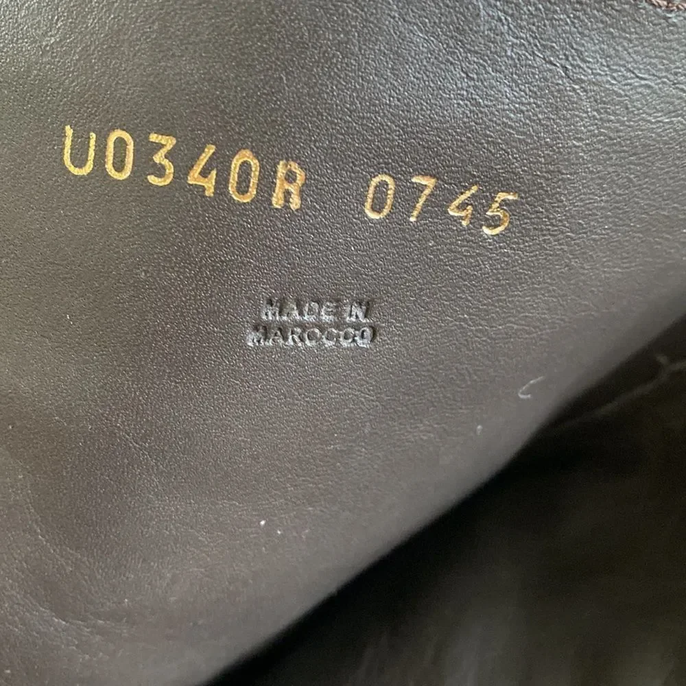 Geox Brown Leather Mid Calf Boots 45